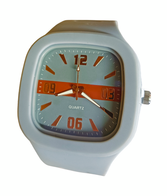 Aqua Orange Quartz Watch